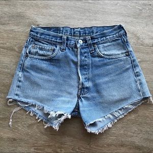 Vintage Levi’s Button Up High Rise Jean Shorts